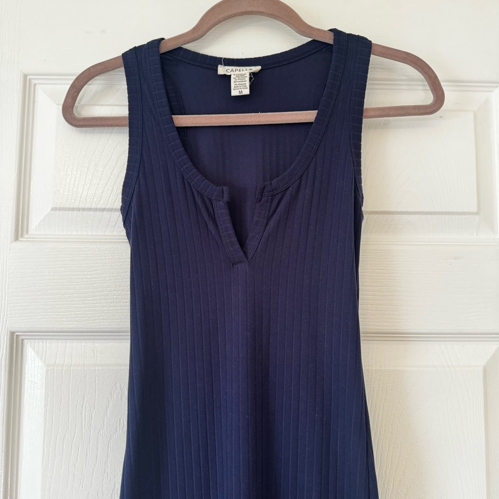 Navy Blue Sleeveless Dress💙 - Picture 5 of 8